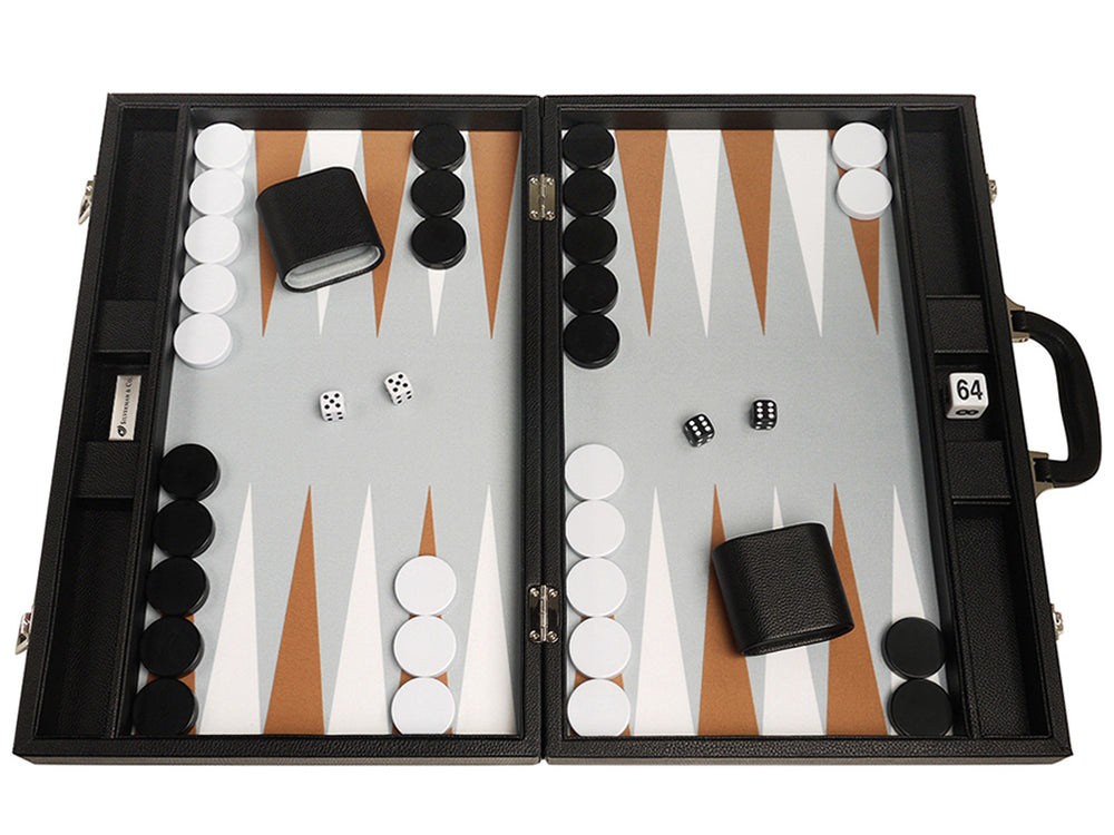 Ensemble jeu d'échecs / Backgammon en peuplier teinté - Pliant - Magné Ensemble jeu d'échecs / Backgammon en peuplier teinté - Pliant - Magné