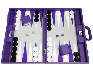 Ensemble de Backgammon Premium 48 x 64 cm - Violet