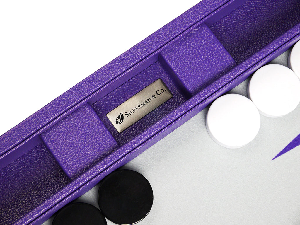 19-inch Premium Backgammon Set - Purple - American-Wholesaler Inc.