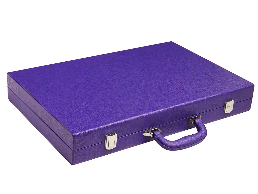 19-inch Premium Backgammon Set - Purple - American-Wholesaler Inc.